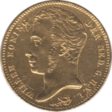 1840 GOLD 10 GUILDER NETHERLANDS - Gold World Coins - Cambridgeshire Coins