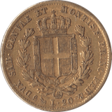 1840 GOLD 20 LIRA ITALY - Gold World Coins - Cambridgeshire Coins