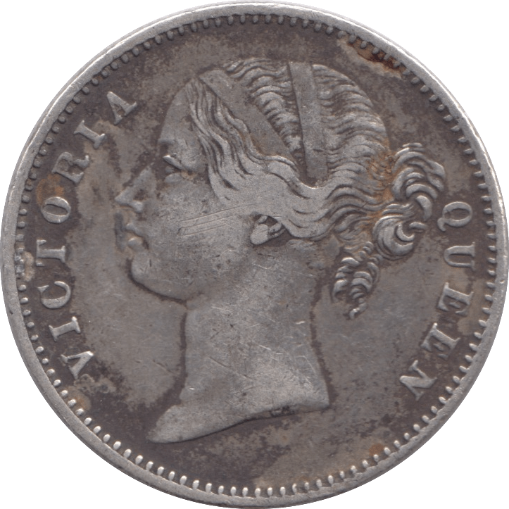 1840 INDIAN SILVER ONE RUPEE - SILVER WORLD COINS - Cambridgeshire Coins