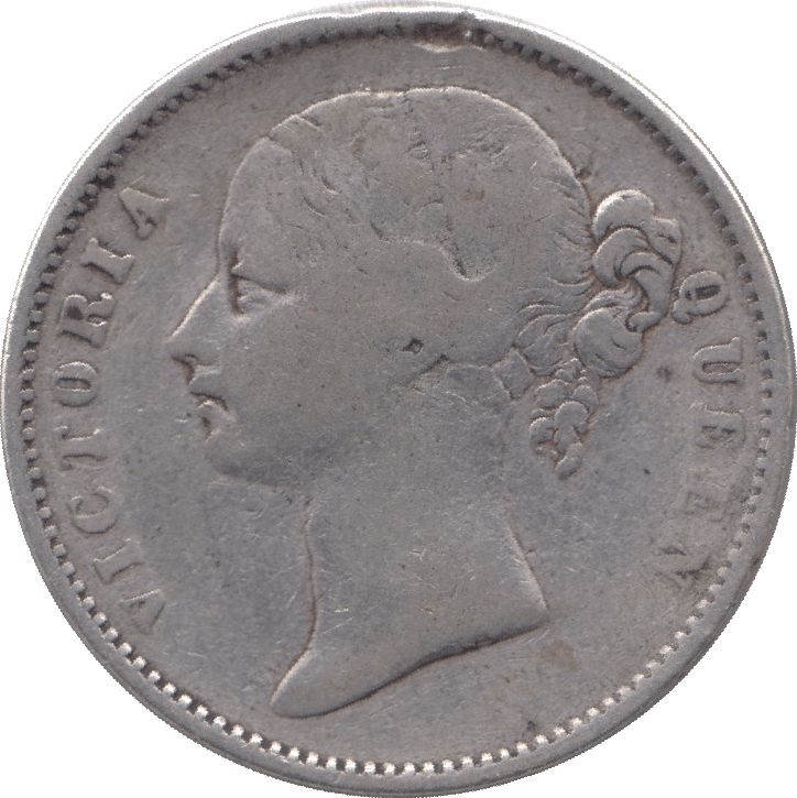 1840 INDIAN SILVER ONE RUPEE - SILVER WORLD COINS - Cambridgeshire Coins
