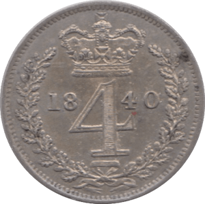 1840 MAUNDY FOURPENCE ( EF ) - Maundy Coins - Cambridgeshire Coins