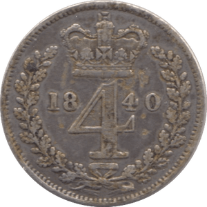 1840 MAUNDY FOURPENCE ( VF ) - Maundy Coins - Cambridgeshire Coins