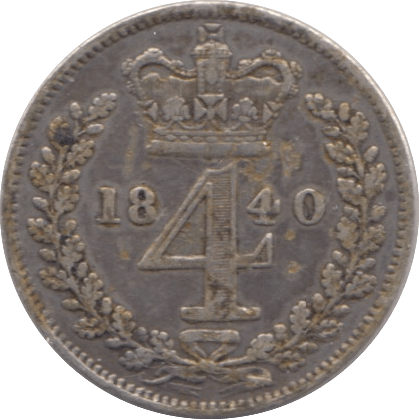 1840 MAUNDY FOURPENCE ( VF ) - Maundy Coins - Cambridgeshire Coins
