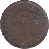 1840 NOVA SCOTIA ONE PENNY TOKEN - WORLD COINS - Cambridgeshire Coins