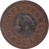 1840 ONE PENNY TOY MONEY - TOY MONEY - Cambridgeshire Coins
