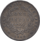 1840 SILVER ONE RUPEE INDIA - SILVER WORLD COINS - Cambridgeshire Coins
