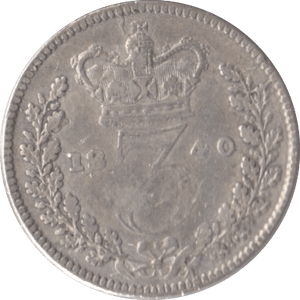1840 SILVER THREEPENCE ( GF ) - Threepence - Cambridgeshire Coins