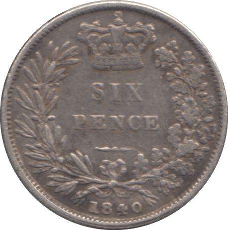 1840 SIXPENCE ( GF ) - Sixpence - Cambridgeshire Coins
