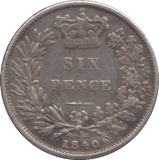 1840 SIXPENCE ( GF ) - Sixpence - Cambridgeshire Coins