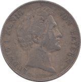 1841 BAVARIA SILVER ONE GULDEN - SILVER WORLD COINS - Cambridgeshire Coins