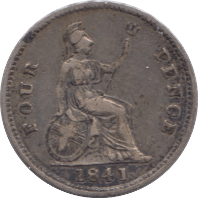 1841 FOURPENCE ( FINE ) - Fourpence - Cambridgeshire Coins