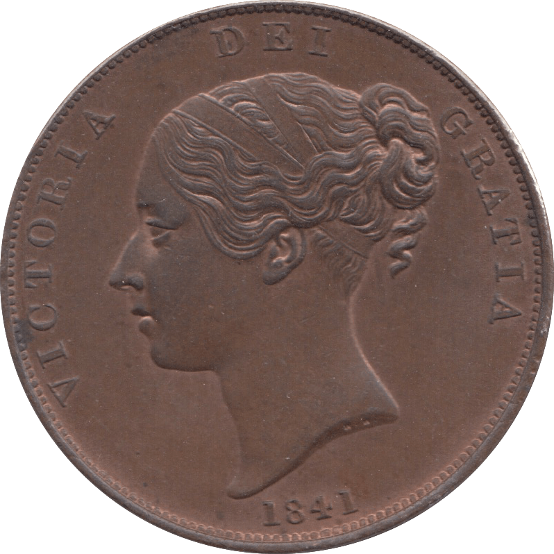 1841 PENNY ( AUNC ) 1 - Penny - Cambridgeshire Coins