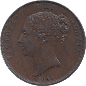 1841 PENNY ( AUNC ) 4 - Penny - Cambridgeshire Coins