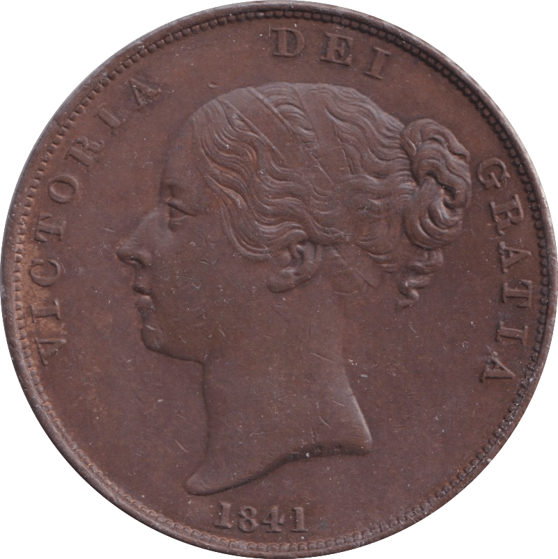 1841 PENNY ( AUNC ) - Penny - Cambridgeshire Coins