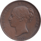 1841 PENNY ( EF ) - Penny - Cambridgeshire Coins