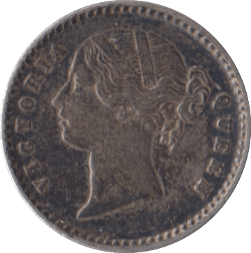 1841 SILVER INDIA TWO ANNAS - SILVER WORLD COINS - Cambridgeshire Coins