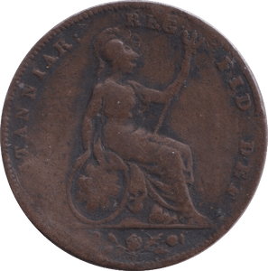 1842 FARTHING ( FAIR ) - Farthing - Cambridgeshire Coins