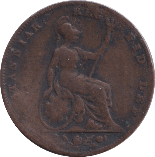 1842 FARTHING ( FAIR ) - Farthing - Cambridgeshire Coins