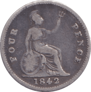 1842 FOURPENCE ( NF ) - Fourpence - Cambridgeshire Coins