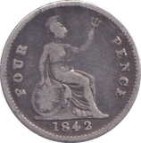 1842 FOURPENCE ( NF ) - Fourpence - Cambridgeshire Coins