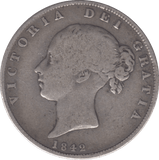 1842 HALFCROWN ( FINE ) - HALFCROWN - Cambridgeshire Coins