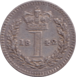 1842 MAUNDY ONE PENNY ( GVF ) - MAUNDY ONE PENNY - Cambridgeshire Coins