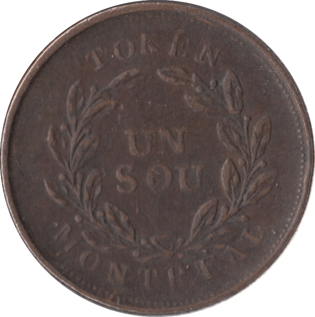 1842 MONTREAL AGRICULTURE & COMMERCE UN SOU TOKEN - OTHER TOKENS - Cambridgeshire Coins