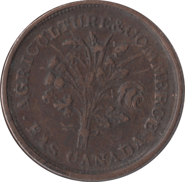 1842 MONTREAL AGRICULTURE & COMMERCE UN SOU TOKEN - OTHER TOKENS - Cambridgeshire Coins