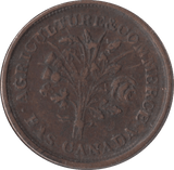 1842 MONTREAL AGRICULTURE & COMMERCE UN SOU TOKEN - OTHER TOKENS - Cambridgeshire Coins