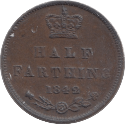 1842 ONE THIRD FARTHING ( AUNC ) - One Third Farthing - Cambridgeshire Coins