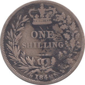 1842 SHILLING ( NF ) - Shilling - Cambridgeshire Coins