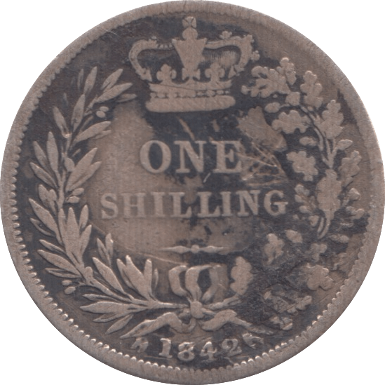 1842 SHILLING ( NF ) - Shilling - Cambridgeshire Coins