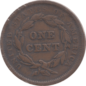 1842 USA ONE CENT - WORLD COINS - Cambridgeshire Coins