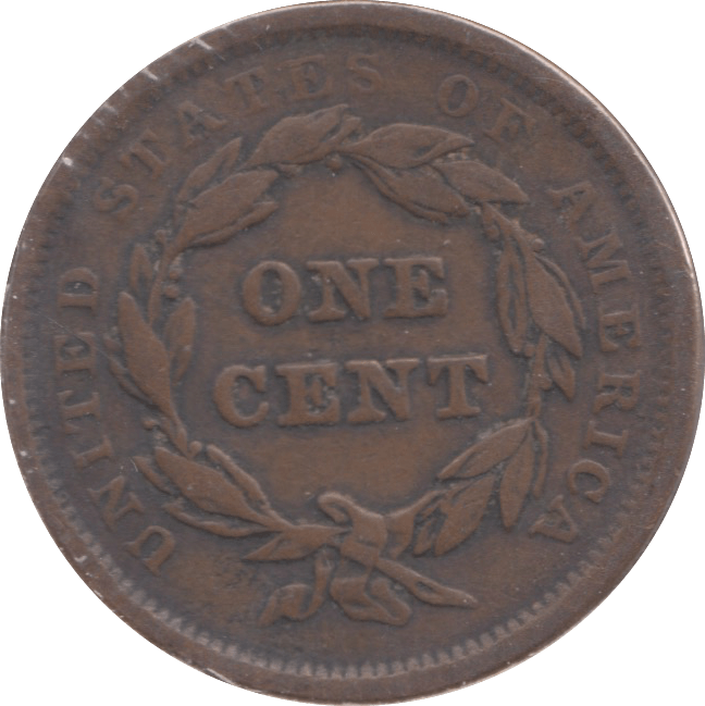 1842 USA ONE CENT - WORLD COINS - Cambridgeshire Coins