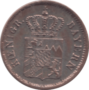 1843 BAVARIA ONE KREUZER - WORLD COINS - Cambridgeshire Coins
