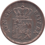 1843 BAVARIA ONE KREUZER - WORLD COINS - Cambridgeshire Coins