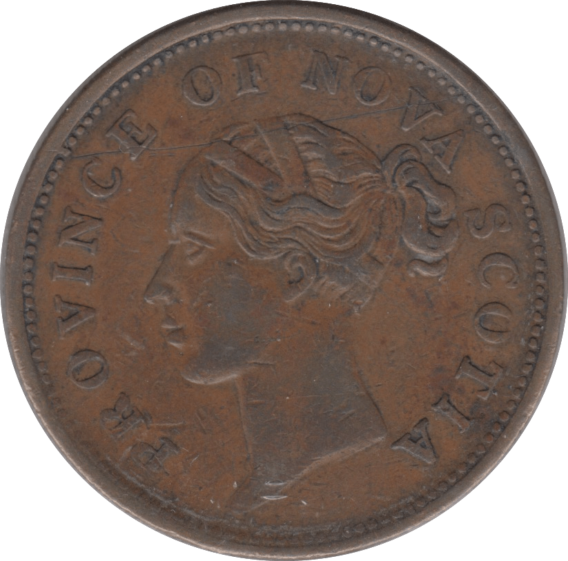 1843 CANADA ONE PENNY TOKEN NOVA SCOTIA - PENNY TOKEN - Cambridgeshire Coins