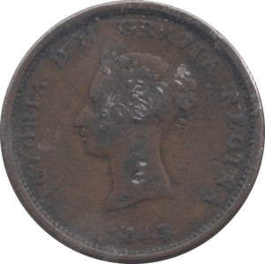 1843 CANADA ONE PENNY TOKEN - Token - Cambridgeshire Coins