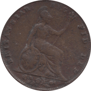 1843 FARTHING ( FINE ) - Farthing - Cambridgeshire Coins