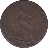 1843 FARTHING ( FINE ) - Farthing - Cambridgeshire Coins