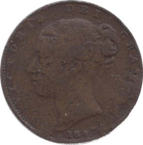 1843 FARTHING ( FINE ) - Farthing - Cambridgeshire Coins