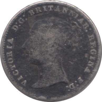 1843 FOURPENCE ( FAIR ) 3 - Fourpence - Cambridgeshire Coins