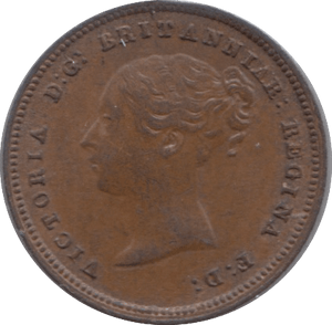 1843 HALF FARTHING ( EF ) 8 - Half Farthing - Cambridgeshire Coins