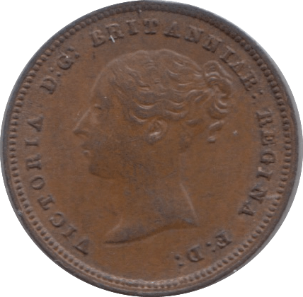 1843 HALF FARTHING ( EF ) 8 - Half Farthing - Cambridgeshire Coins
