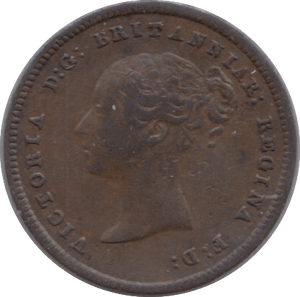 1843 HALF FARTHING ( GVF ) 8 - Half Farthing - Cambridgeshire Coins