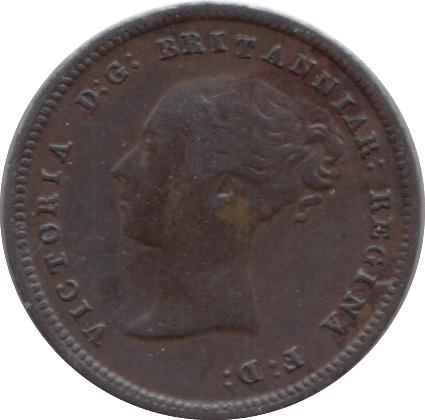 1843 HALF FARTHING ( VF ) 8 - Half Farthing - Cambridgeshire Coins