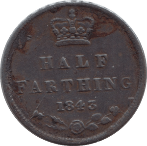 1843 HALF FARTHING ( VF ) 8 - Half Farthing - Cambridgeshire Coins