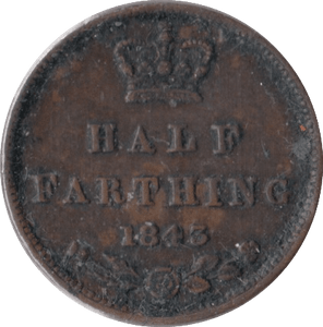 1843 HALF FARTHING ( VF ) - Half Farthing - Cambridgeshire Coins