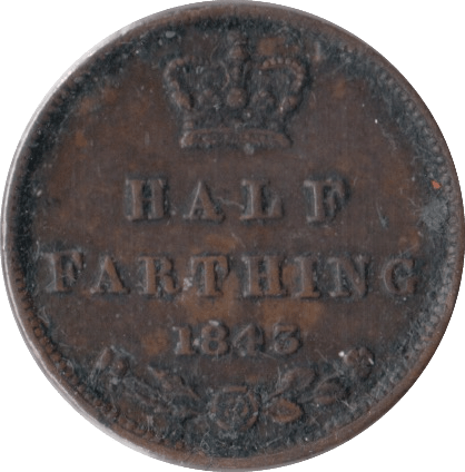 1843 HALF FARTHING ( VF ) - Half Farthing - Cambridgeshire Coins