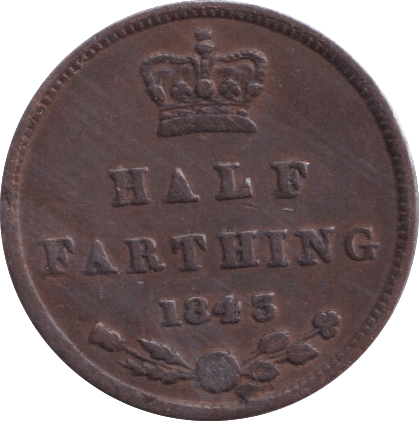 1843 HALF FARTHING ( VF ) - Half Farthing - Cambridgeshire Coins